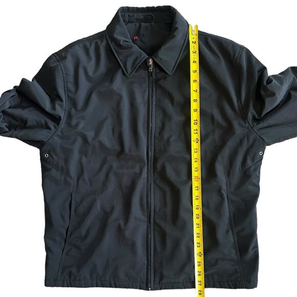 Men’s Black Collared Reaction Kenneth Cole Jacket Size G Mens Black Coat - Picture 7 of 12